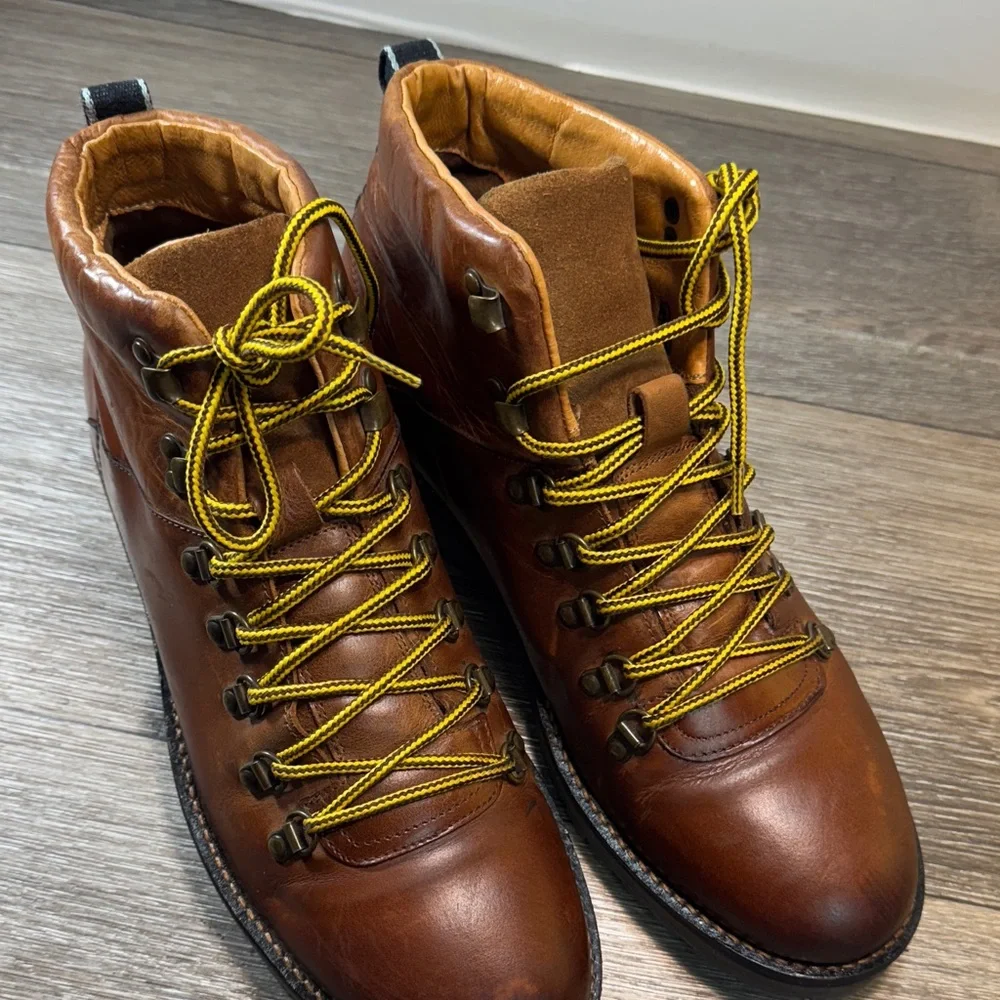 Shoe The Bear Copenhagen Brown Leather Boots men’s size 45 (s216)